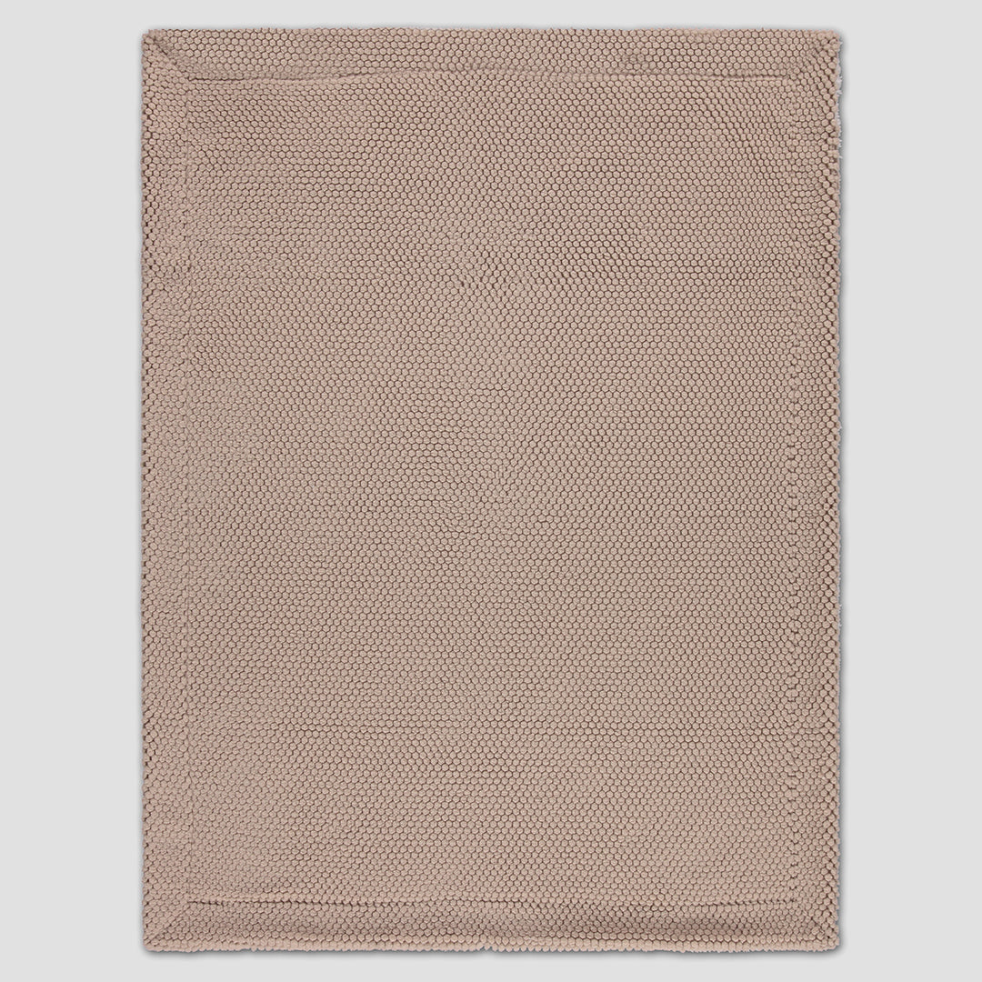 Classic solid brown flat large baby blanket