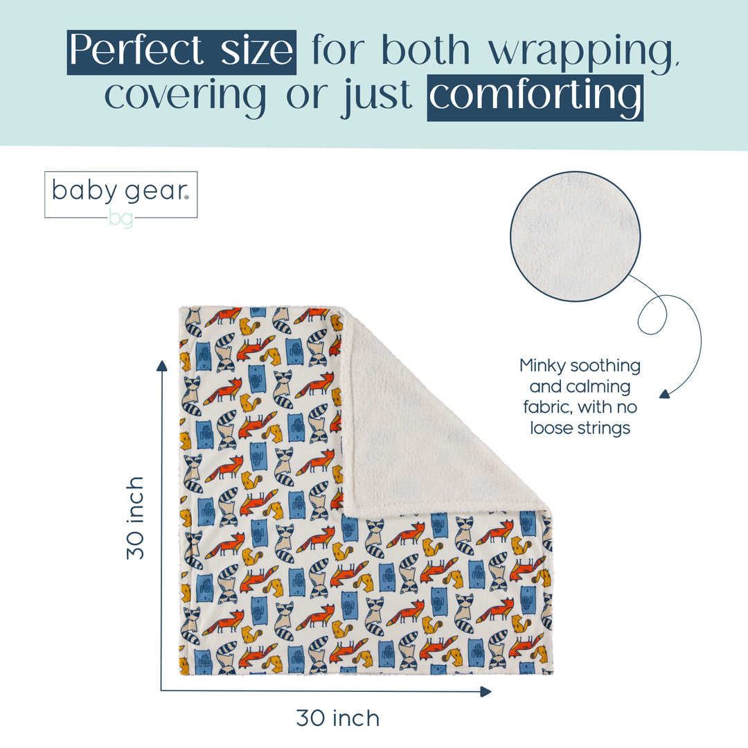 Iconic Winter Animal Soft Baby Blanket for Boy