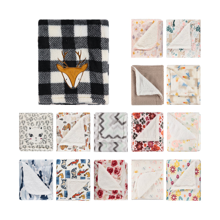 fox color options for baby blankets