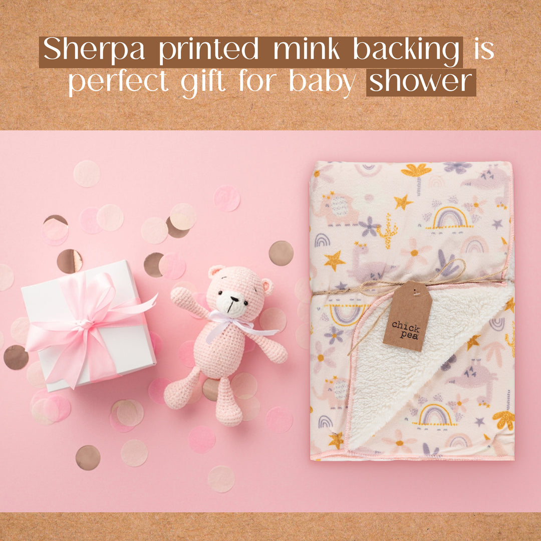 On Trend  Pink Explosion Minky Soft Baby Blanket
