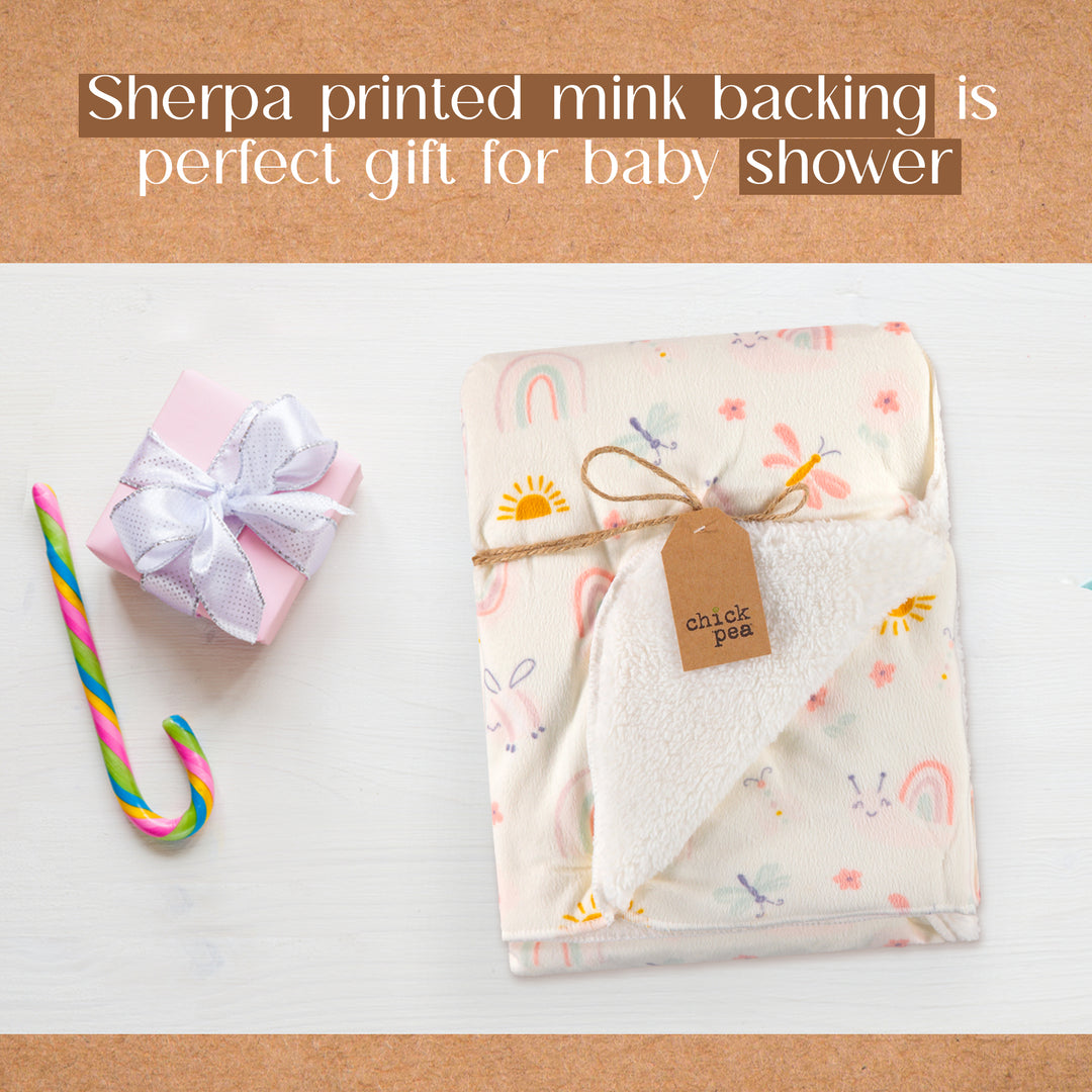 On Trend  Pink Objects Minky Soft Baby Blanket