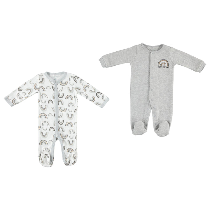 Newborn-Essentials-Pajama-Set-Unisex-Baby-Girl-Boy-Sleeper-Footie-Quilted-Interlock-Registry-Shower-Gift-Image1