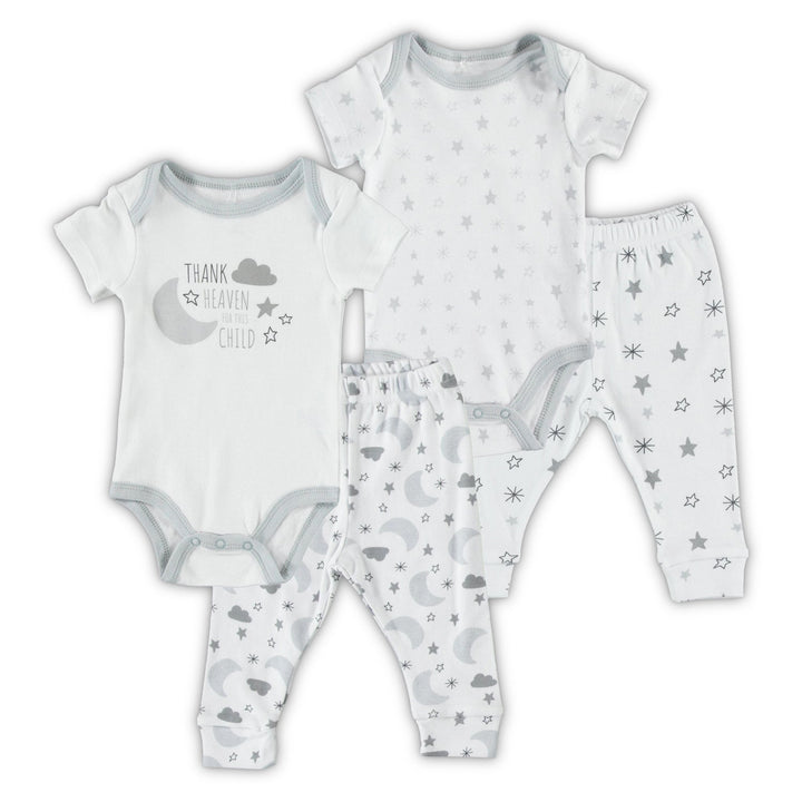 Baby-Unisex-Girl-Boy-Newborn-Essentials-Onesie-Bodysuit-2pack-Clothes-Baby-Registry-Shower-Gift-Pants-Image1