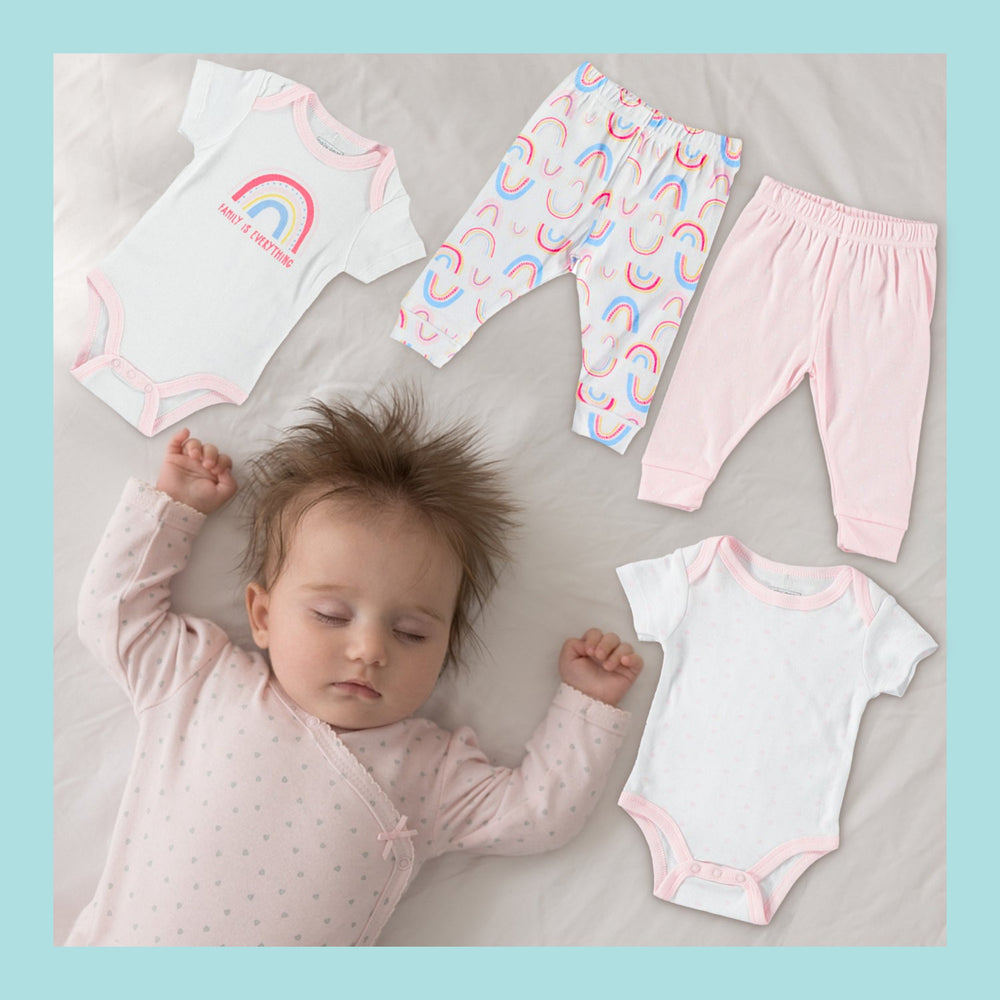 Baby-Girl-Newborn-Essentials-Onesie-Bodysuit-2pack-Clothes-Baby-Registry-Shower-Gift-Pants-Image2