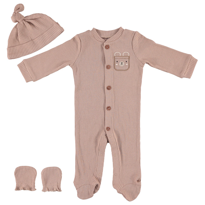 Newborn-Essentials-Pajama-Set-Baby-Boy-Sleeper-Footie-Mittens-Registry-Shower-Gift-Image1