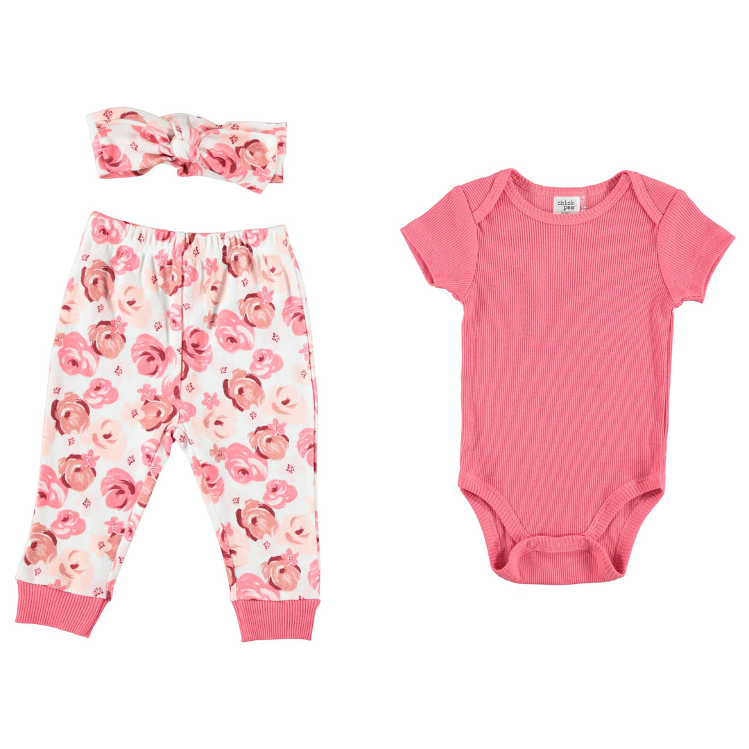 Baby-Girl-Newborn-Essentials-Onesie-Bodysuit-3pack-Clothes-Baby-Registry-Shower-Gift-Pants-Headband-Image1