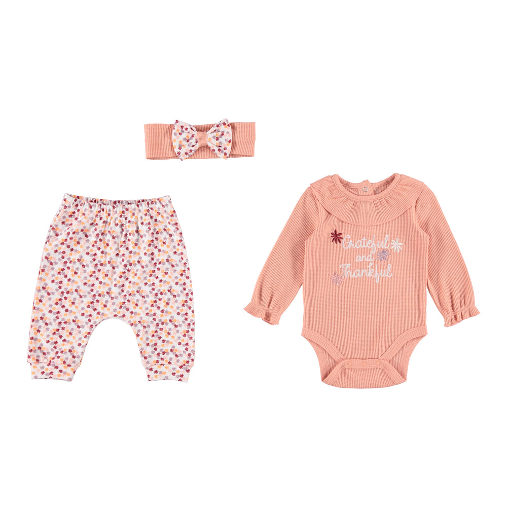 Baby-Girl-Newborn-Essentials-Onesie-Bodysuit-Clothes-Baby-Registry-Shower-Gift-Thanksgiving-headband-Image1