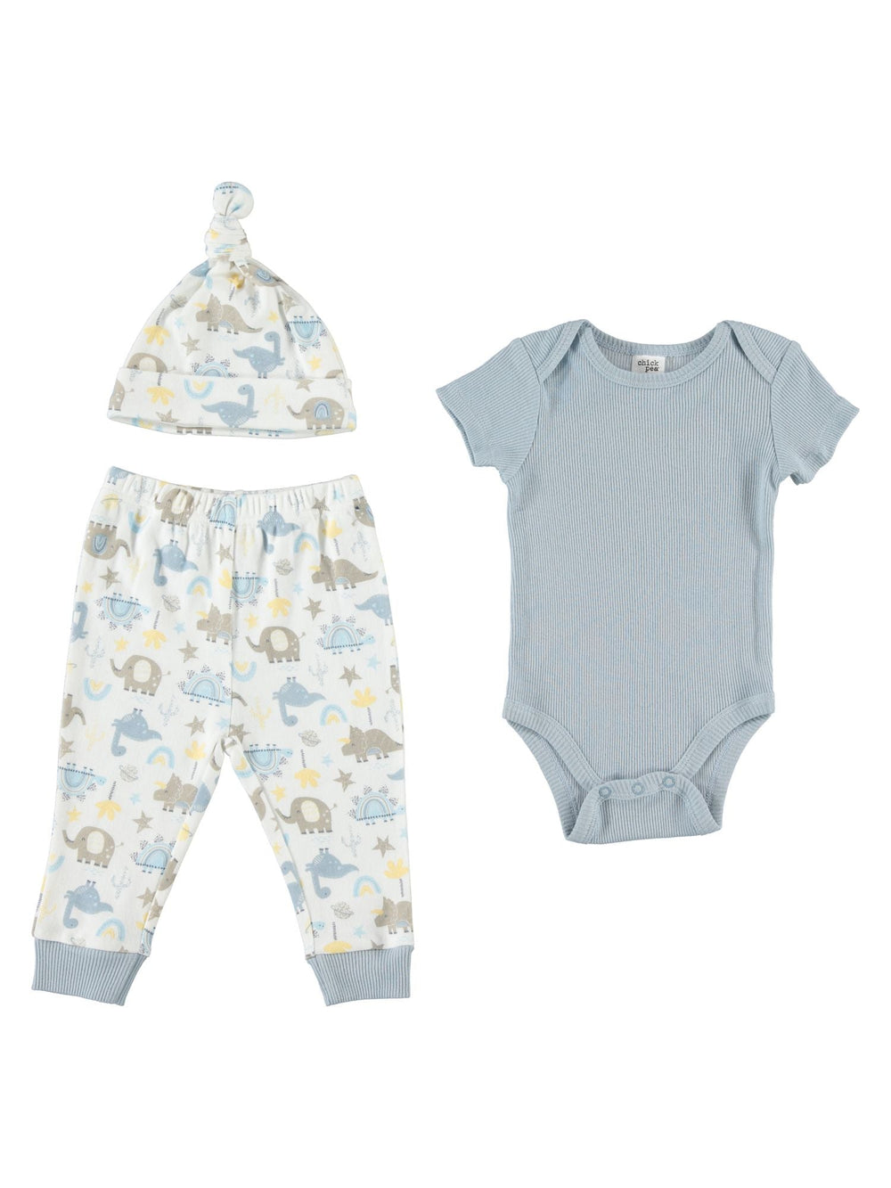 Baby-Unisex-Newborn-Essentials-Jogger-Set-Clothes-Baby-Registry-Shower-Gift-Onesie-Pants-Hat-3Pack-Image2