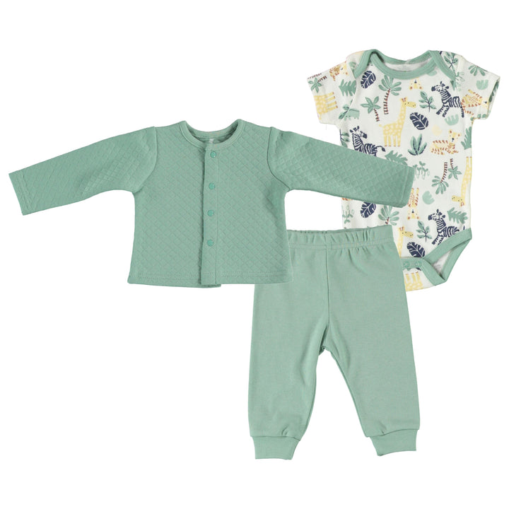Newborn-Essentials-Layette-Set-Baby-Girl-Boy-Onesie-Pants-Nonfooted-Muslin-Jacket-Registry-Shower-Gift-Image1