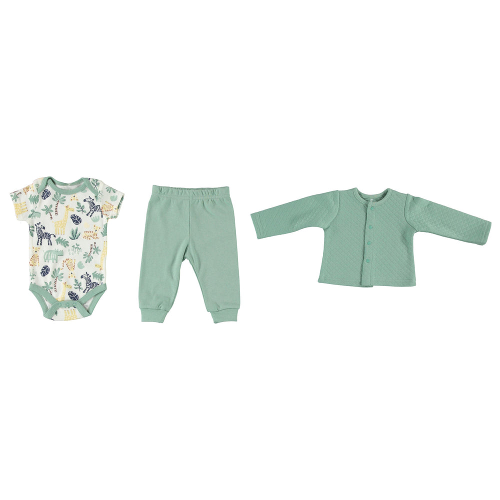 Newborn-Essentials-Layette-Set-Baby-Girl-Boy-Onesie-Pants-Nonfooted-Muslin-Jacket-Registry-Shower-Gift-Image2