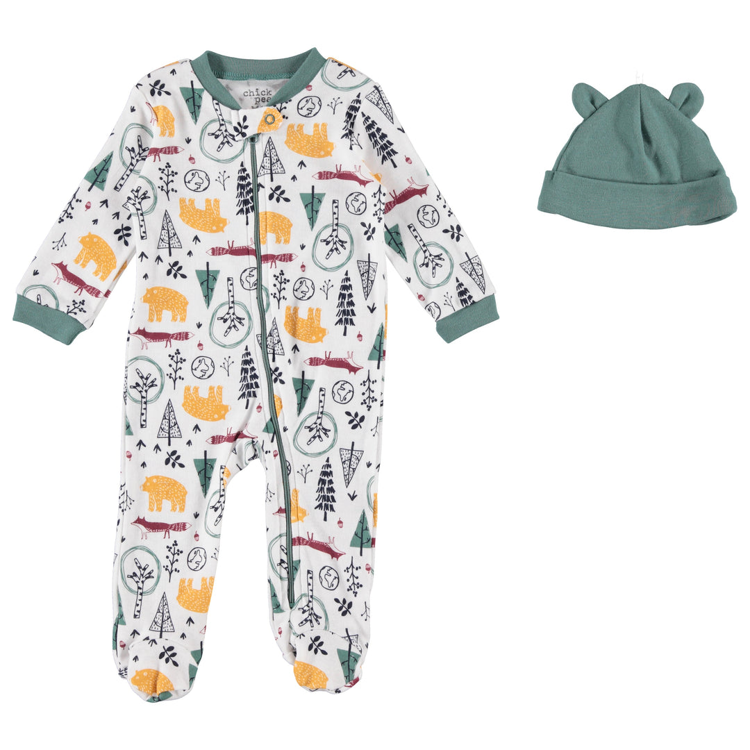 Newborn-Essentials-Pajama-Set-Unisex-Baby-Girl-Boy-Sleeper-Footie-Registry-Shower-Gift-Image2