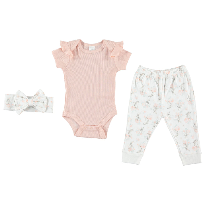 Baby-Girl-Newborn-Essentials-Jogger-Set-Clothes-Baby-Registry-Shower-Gift-Onesie-Pants-Hat-Image2