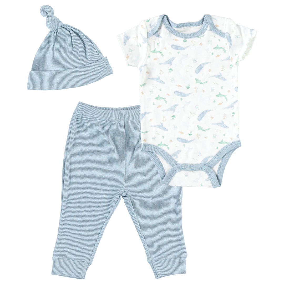 Baby-Boy-Newborn-Essentials-Jogger-Set-Clothes-Baby-Registry-Shower-Gift-Onesie-Pants-Hat-Image1