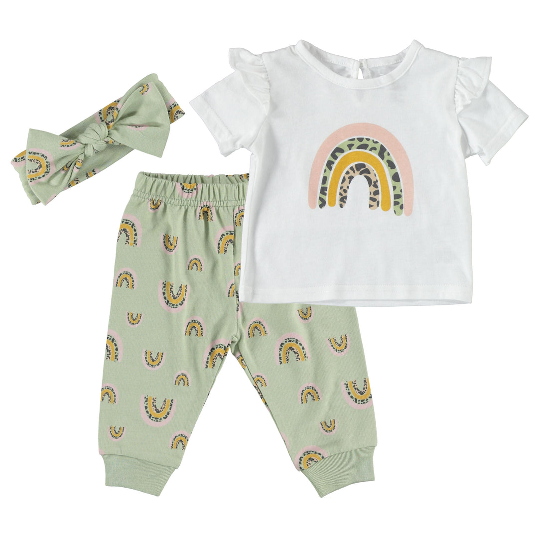 Baby-Girl-Newborn-Essentials-Jogger-Set-Clothes-Baby-Registry-Shower-Gift-Top-Pants-Headband-Image1